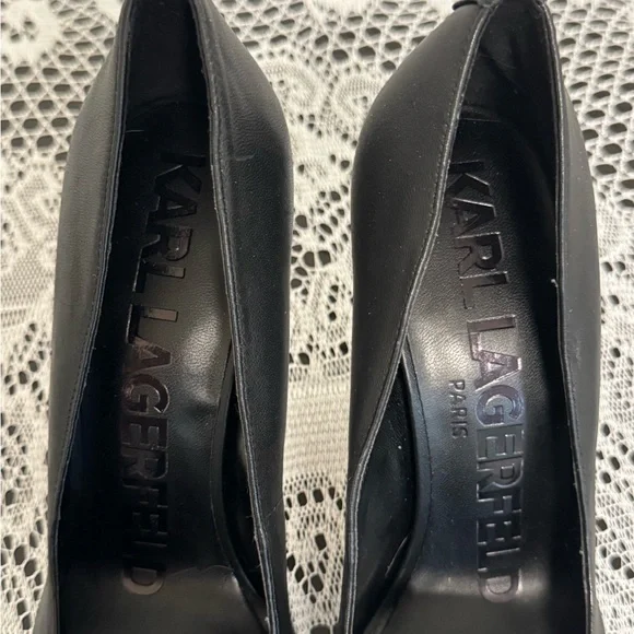 Black Studded Women's Shoes - Picture 5 of 8